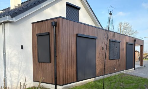 Renovatie woning screens & rolluiken RAL 7016